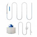 Набор для дренирования ран с гофрированным резервуаром с пружиной